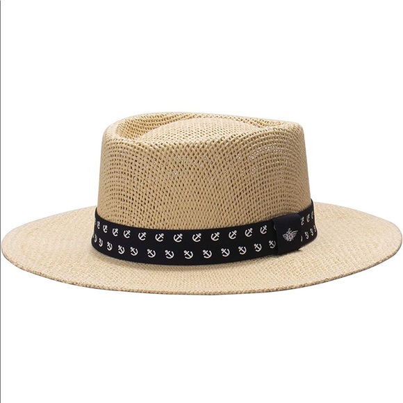 DS Trento Dark Navy Straw Hat